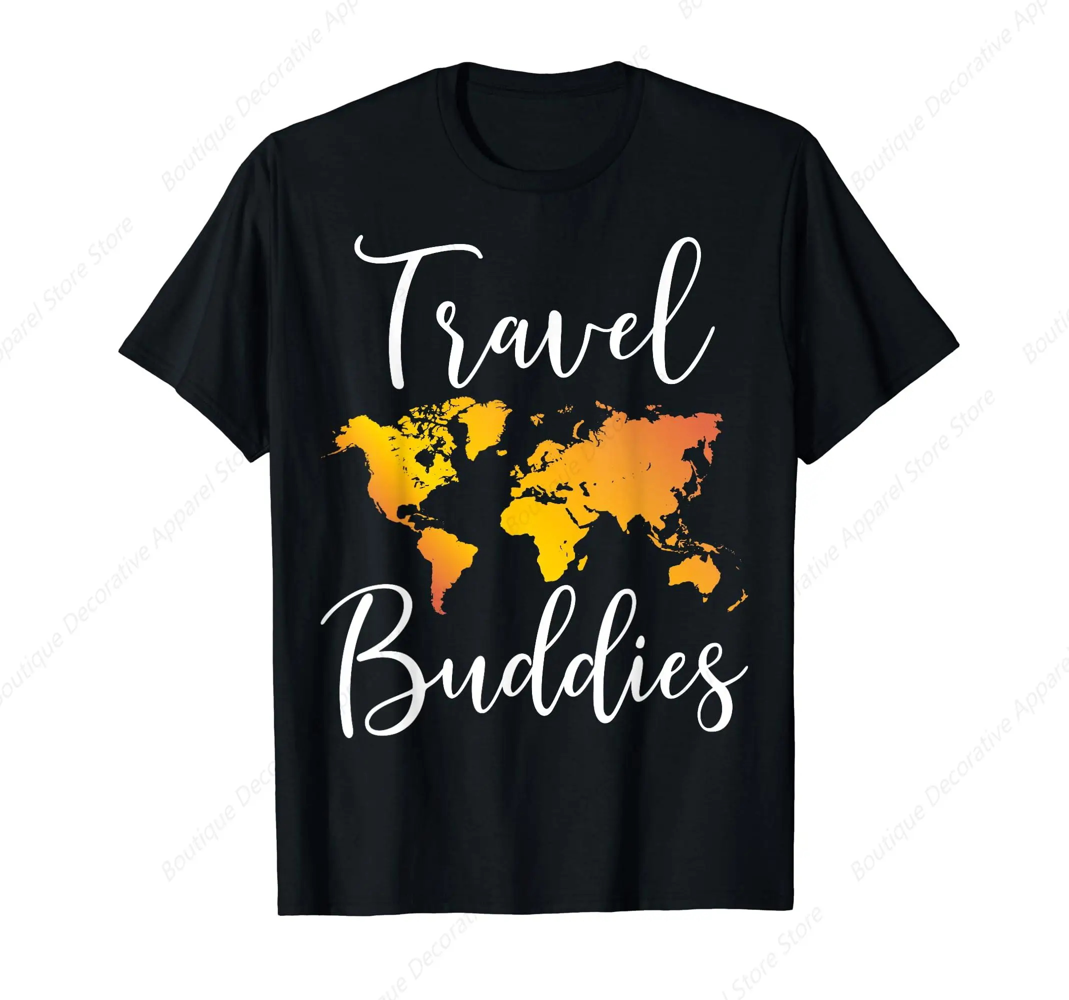 

Travel Buddies T-Shirt Matching Couple Traveler Adventure T-Shirt