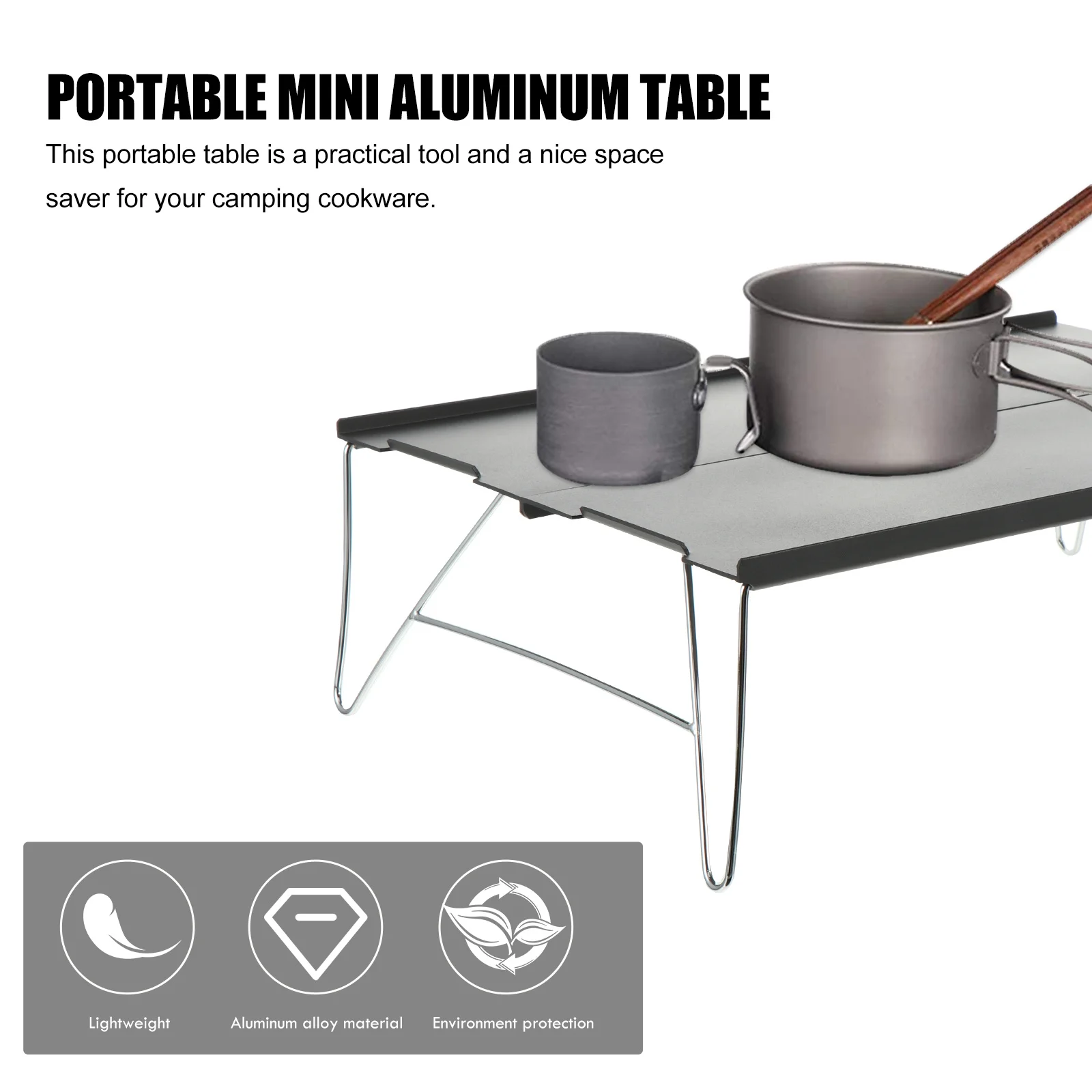 

Aluminum Alloy Table Foldable Portable Camping Table For Outdoor Picnic Beach Travel Hiking Lightweight Desk Outdoor