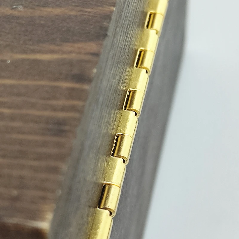 2 Stks/partij Scharnieren Voor Sieraden Borst Gift Houten Doos Kast Deur Met Schroeven Lengte 65/100/150Mm gouden Meubels Connectors