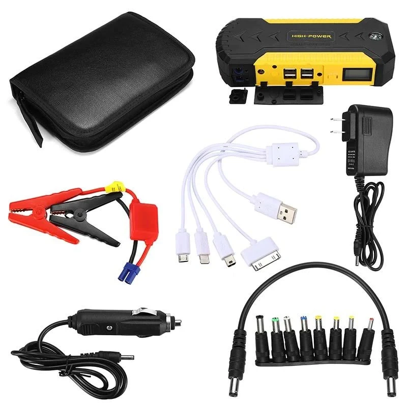 Car Jump Starter Power Bank Portable Car Battery Booster Charger 12V Starting Device Petrol Diesel Car Starter Buster+LED Light