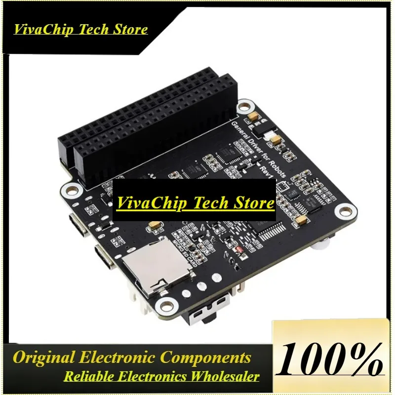 VoFSESP32 Robot Driver Board, Dual DC Motor & 253 Bus Servo Control, 9-Axis IMU, WiFi/Bluetooth For Raspberry Pi Jetson