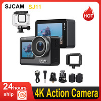 SJCAM SJ11 Active Action Camera Portable Mini Camera 4K Ultra HD 20MP Waterproof Anti-shaking Dual Screen Support Live Streaming