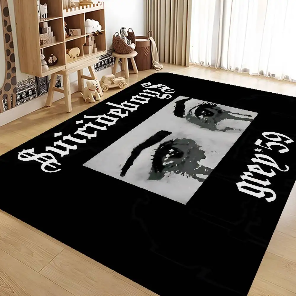 Hip Hop S-Suicideboys G59 Entrance Door Mat Washable Non-Slip Living Room Sofa Chairs Area Mat Kitchen Welcome Doormat
