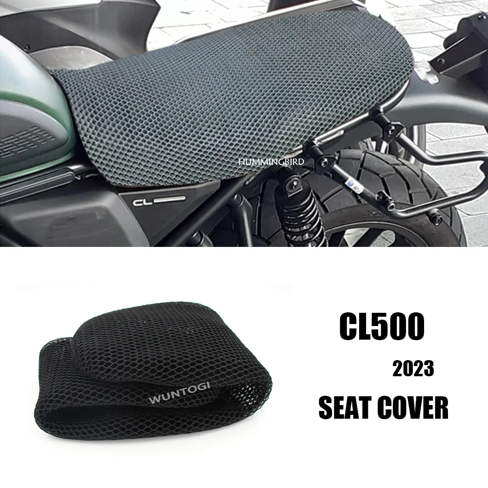 

SCL500 Accessories Motorcycle Scrambler Seat Cover 3D Breathable Protection Cushion Nylon for Honda CL 500 CL500 2023