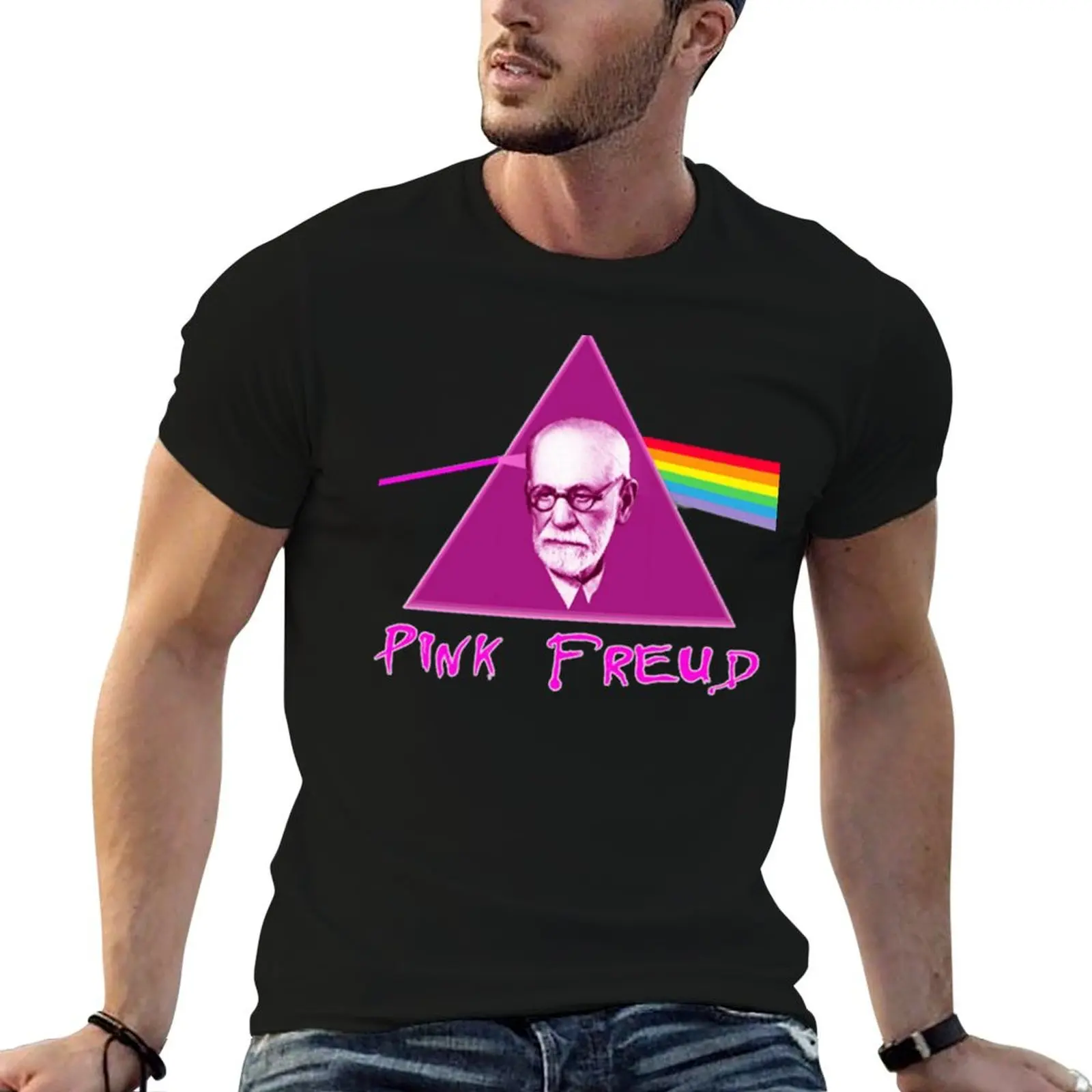 Sigmund Freud BIG T-Shirt plus size clothes basketball graphic tees for a boy mens t shirt graphic