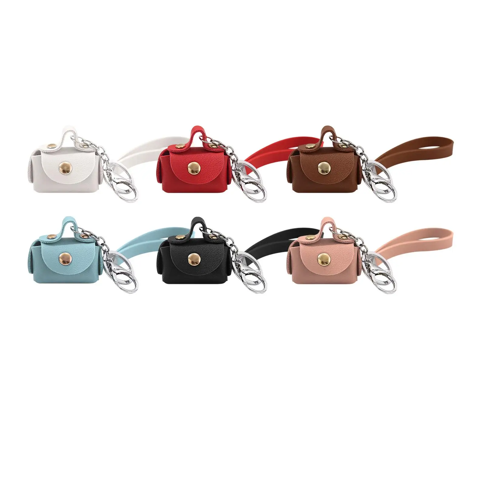 Handbag Shape Keychain Fashion Earphone Storage Bag Delicate phone Bag Key rings