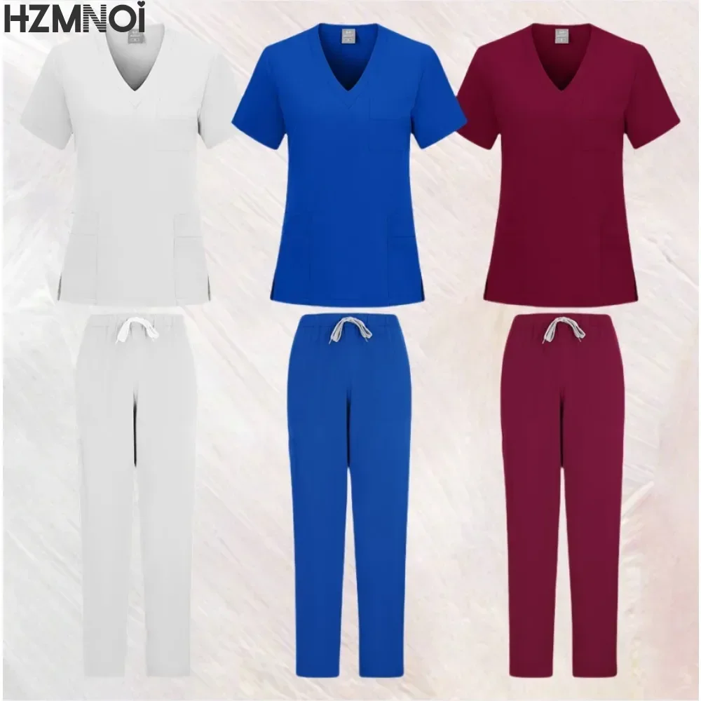 Fashionable Scrub Designs Women Jogger Clinic Nurse Uniforms Medical Dentistry Nursing Scrubs Uniforms Sets Hospital Uniforms