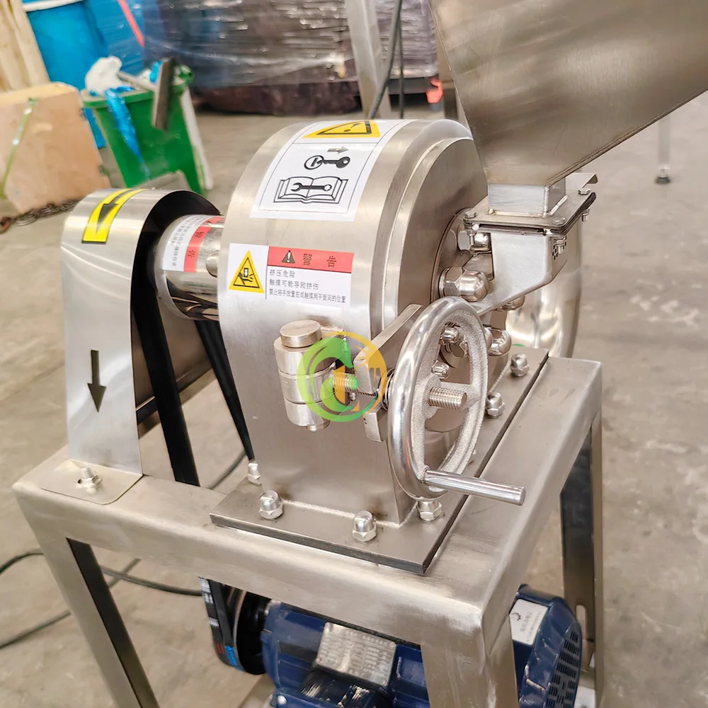 304 SS Sugar Black Pepper Cumin Seed Spice Disc Pulverizer Machine