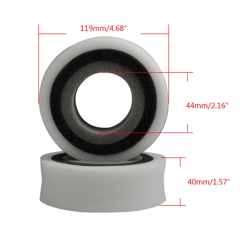 AXSPEED 1Pair 1.9/2.2inch Tires Soft Silicone Foams Insert Sponge for Axial SCX10 Wraith TRX4 TRX6 D90 1/10 RC Crawler Car Parts