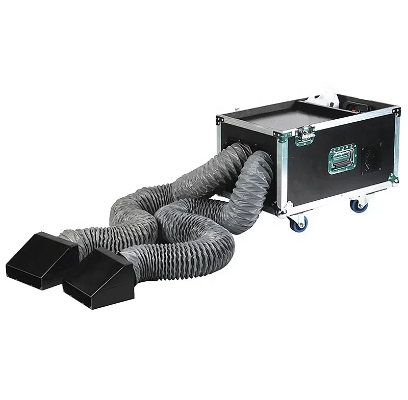Hot selling stage fog 3000w Double-head haze machine Hazer DMX bar club Smog dry ice Maker Dry Ice Making Wedding Party low view 2