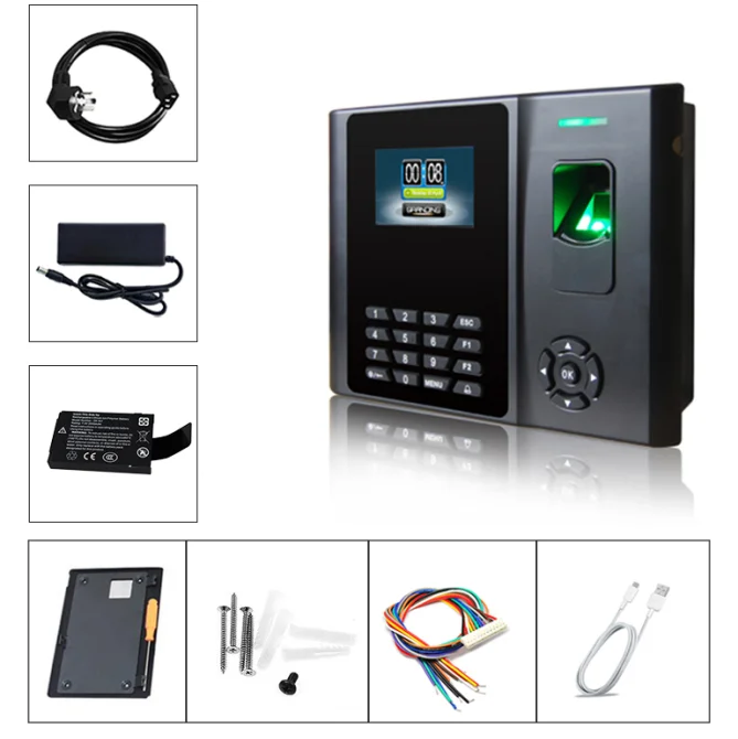Control de acceso de puerta con huella dactilar GPRS y tiempo de asistencia con batería y tarjeta IC HF BIO880