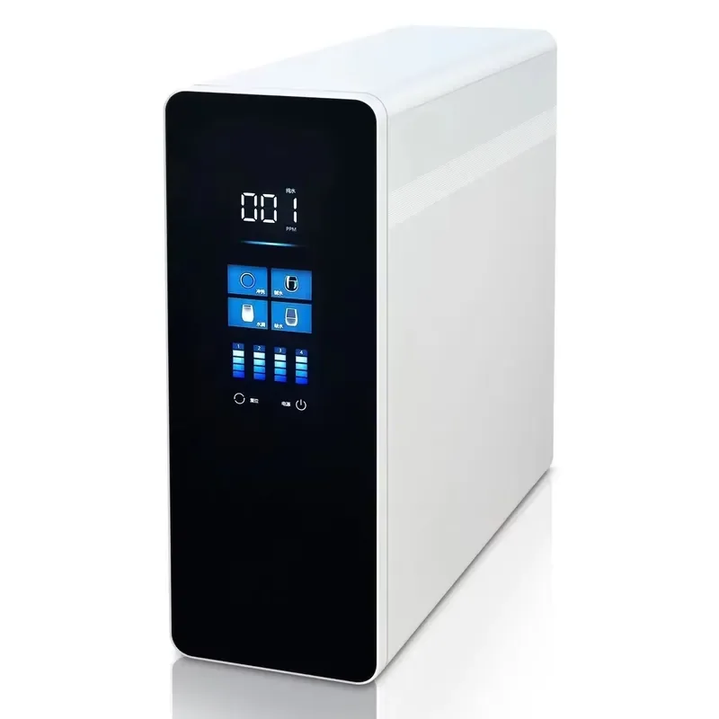 600G Smart Desktop Water Purifier Hot Cold Hydrogen Rich 5 Stage RO Filter System Plastic Housing for Home Hotel Kitchen Use