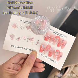 Nail Decoration DIY Material Pack Ice Translucent Nail Wear Material Pack Nail Drill Jewelry