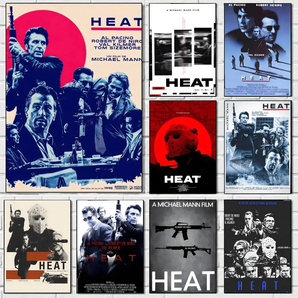 Heat Movie Poster Classic Vintage Whitepaper Prints Artwork Kawaii For Home Room Wall Office Dorm Decor Ideal Gift