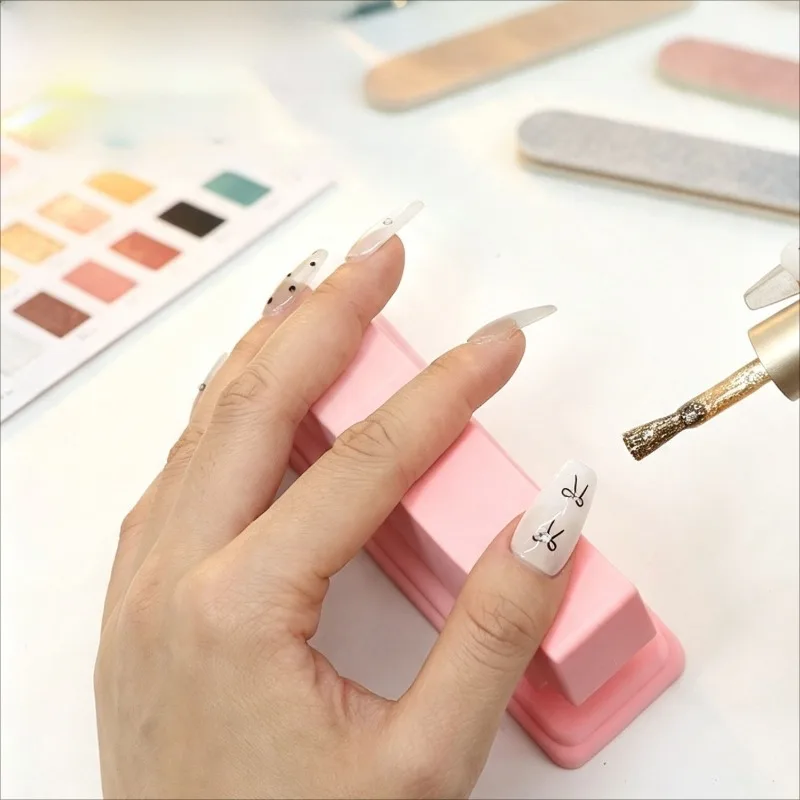 Silicone Nail Finger Support, Ergonomic Nail Salon Manicure Rest