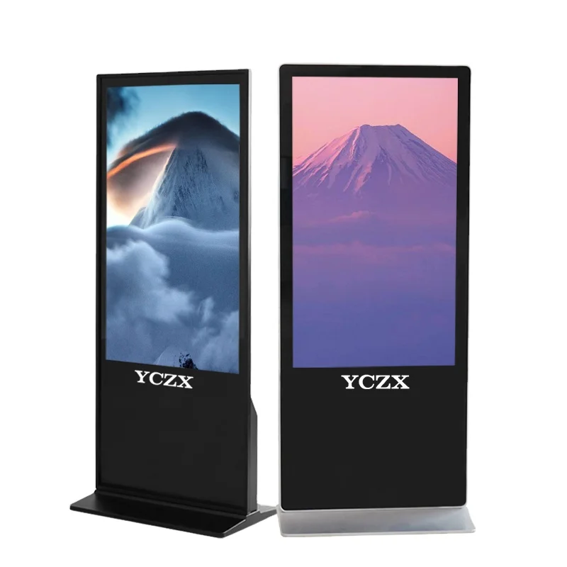 Professional Supply Floor Standing 55 Inch Android System Digital Signage Media Player Wifi