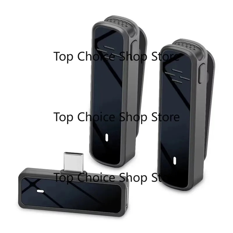 P-rtable Mini Wireless Usb Microphone S-mart Recording Vlog Microphone Compatible for Phone and Computer
