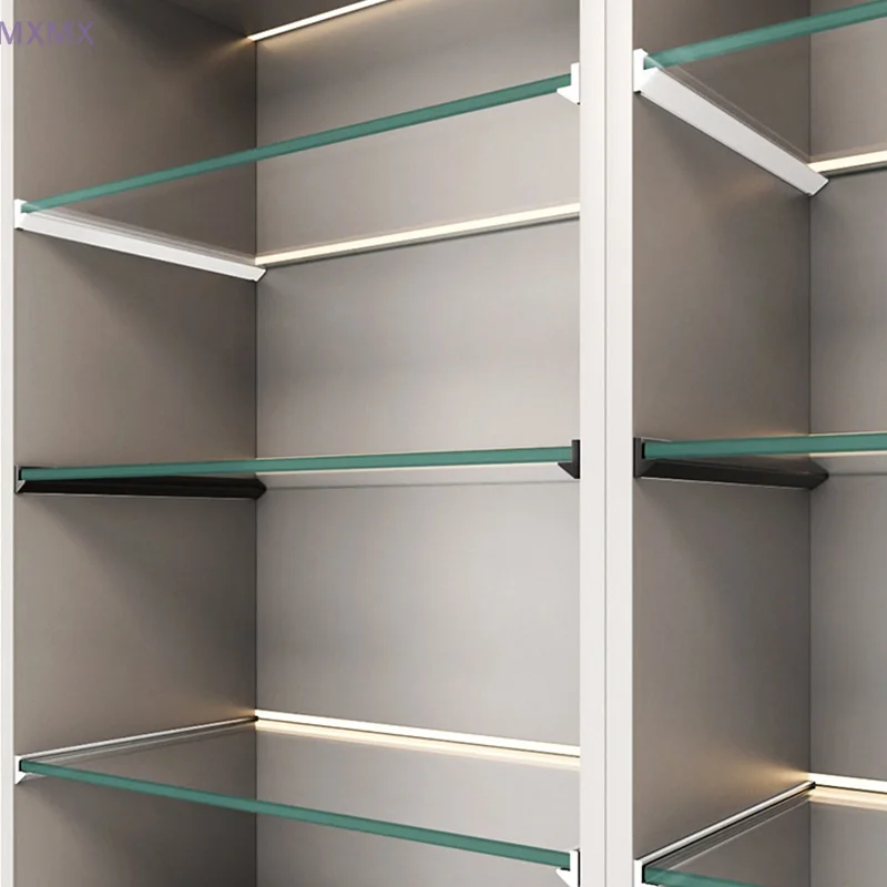 Uchwyt mocujący ze stopu aluminium, mocowany na zatrzask, wytrzymały wspornik półki szklanej, wspornik szafki z szklanym blatem, akcesoria do wyposażenia domu.