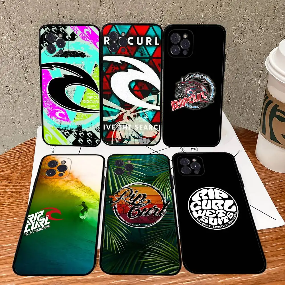 

R-Rip-curlES Sport Brand Phone Case For IPhone 17 16 14 15 13 12 11 Pro Max Plus Silicone Soft Cover