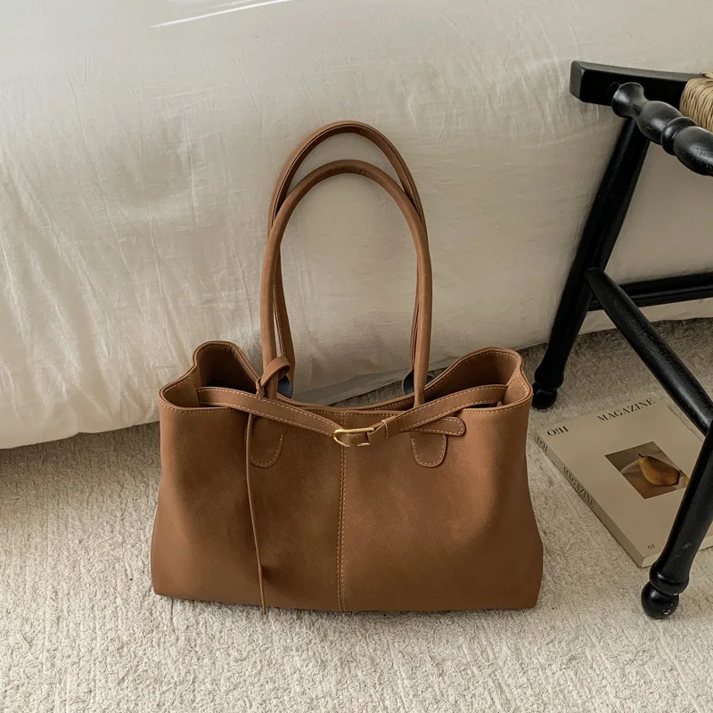 

Women's oulder Bag 2025 New Sle High-End Handbag Large Capaci Commuter Tote Bag Casual Simple Sle Magnetic Closure