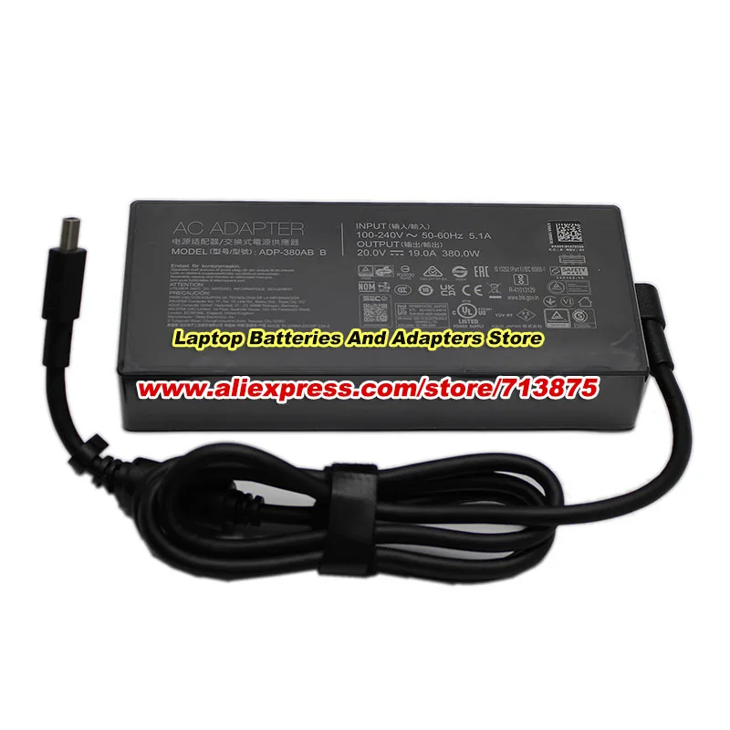 ADP-380AB B 20V 19A 380W AC Adapter for ROG Strix G18 2025 G815LX RTX5090 G815LW G835LR G835LW G615LW G635LX Laptop