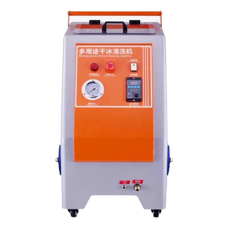 Mobile Digital Control Dry Ice Blasting Machine Industrial Duty Dry Ice Cleaning for Mold Auto Rust Grease Removal (Customized)