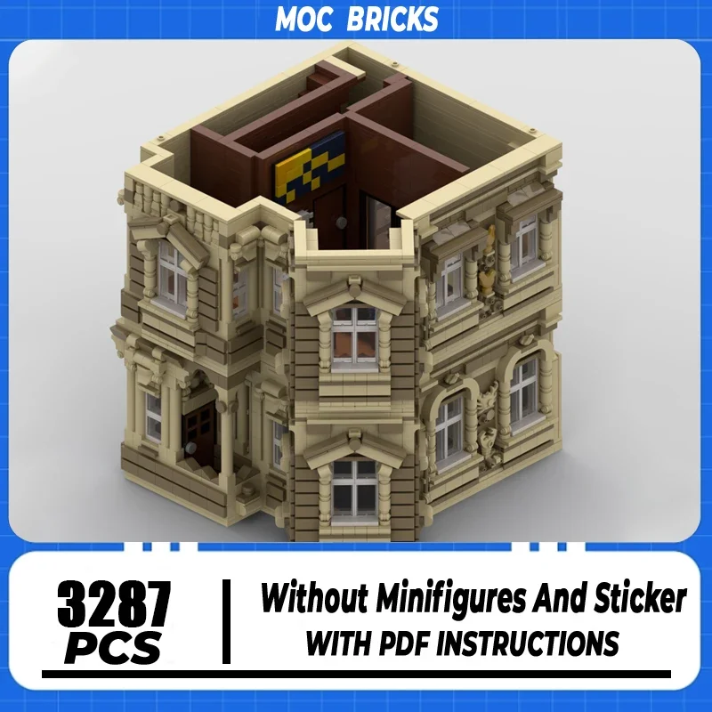 

Medieval Castle Model Moc Building Blocks Art modular Architecture Technology Brick DIY Assembly Construction Toy Holiday Gifts