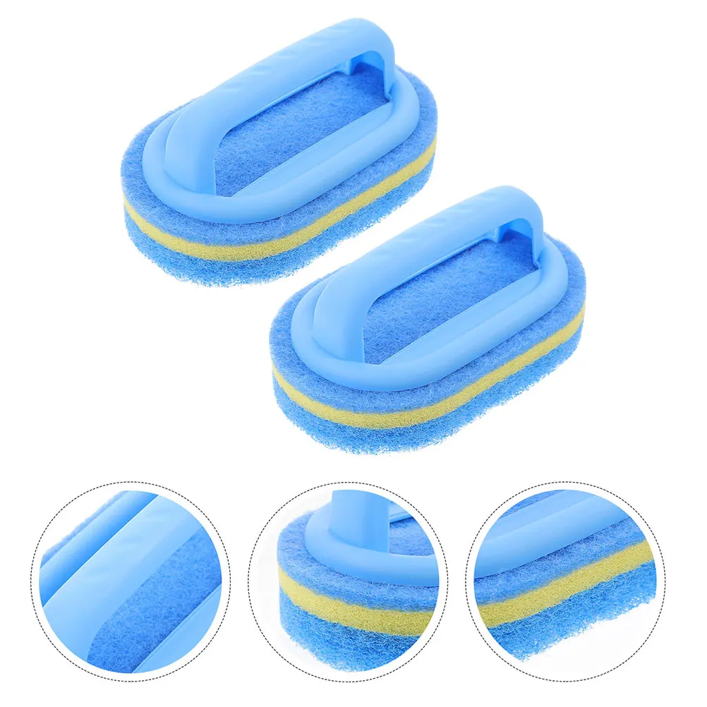 

3pcs Kitchen With Handle Multi-Use Cleaning Brush For Countertop Bath Tile Ceramics Bathroom Sponge Lightweight Reusable