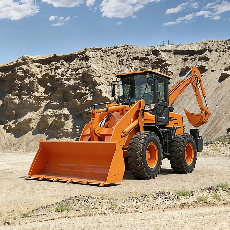 Customized Agile Mini Excavator Loader With Rubber Tracks For Minimal Ground Damage Retroexcavadoras Mini Backhoe Loader Excavat