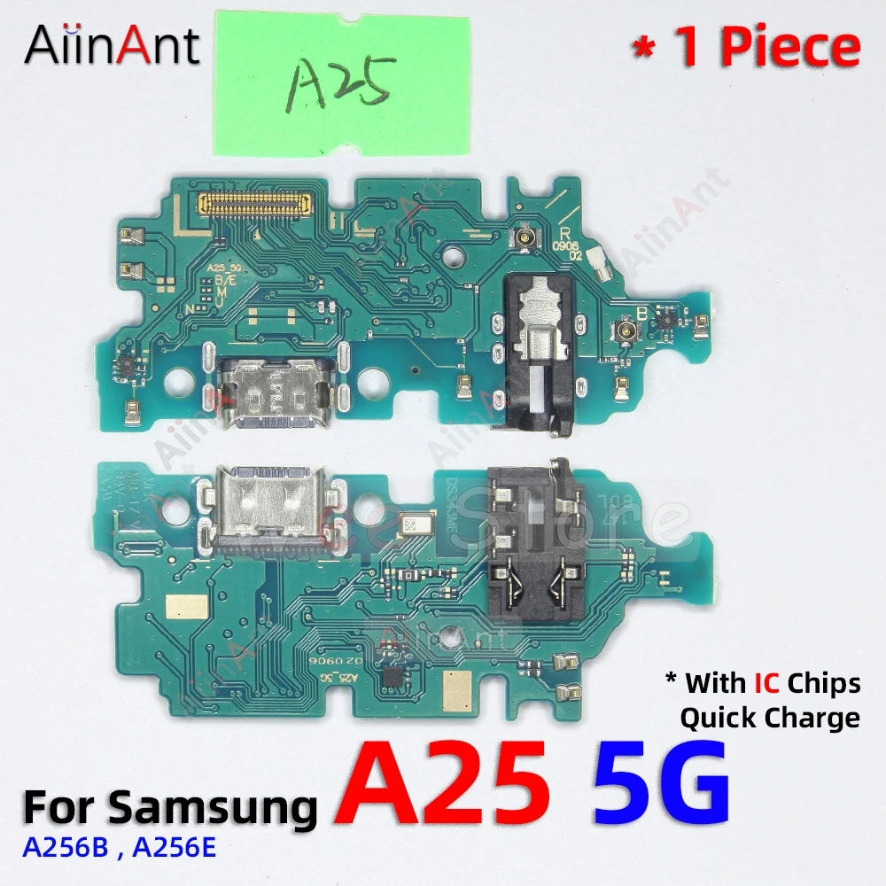 Dock USB Charger Board Connector Fast Charging Port Flex Cable For Samsung Galaxy A20 A20S A21 A21S A22 A23 A24 A25 A40 A41 A42