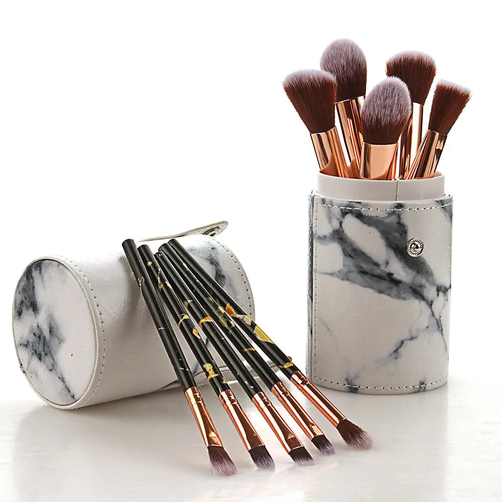 10Pcs Professional Makeup Brushes Set Soft Nylon Brush Kit Powder Blush Eyebrow Tools for Women Makeup and Gift