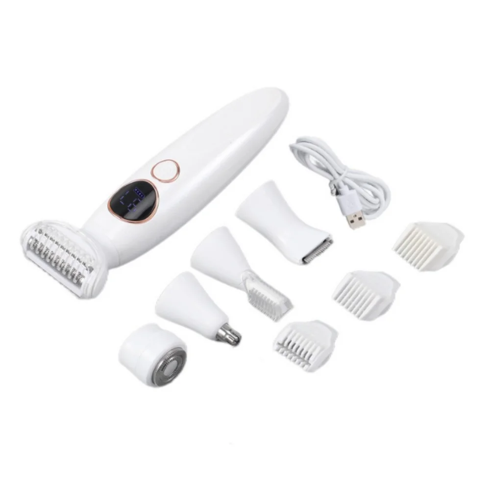 5in1 Rechargeable Women Epilator For Face Body Electric Shaver Female Hair Removal Bikini Trimmer Leg Lady Shaver Callus Remover images - 6