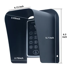 Doorbell Cover Weatherproof, Large Metal Ring Doorbell Protector, Access Control Rain Cover, Outdoor Keypad Cover Protector