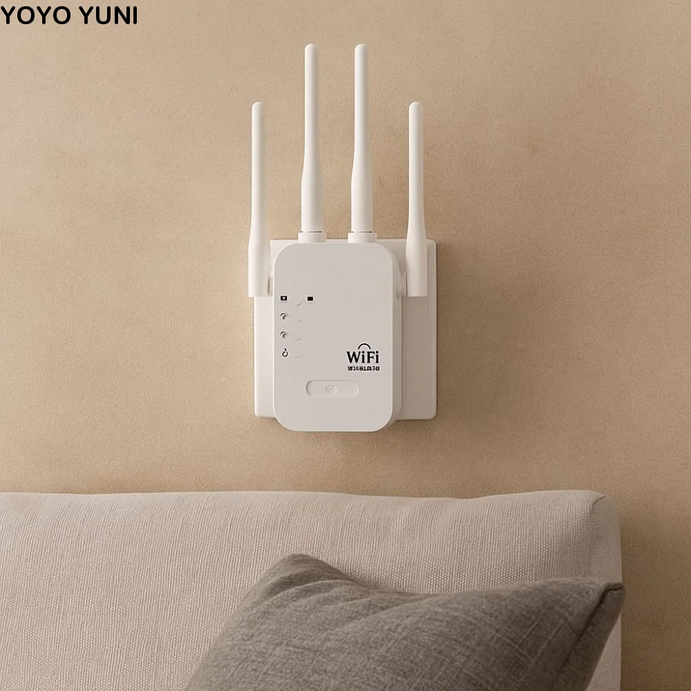 

Прочный 4-антенный повторитель Wi-Fi, стабильный двухдиапазонный удлинитель Wi-Fi, рассеивание тепла, высокоскоростной сетевой усилитель, потоковая передача