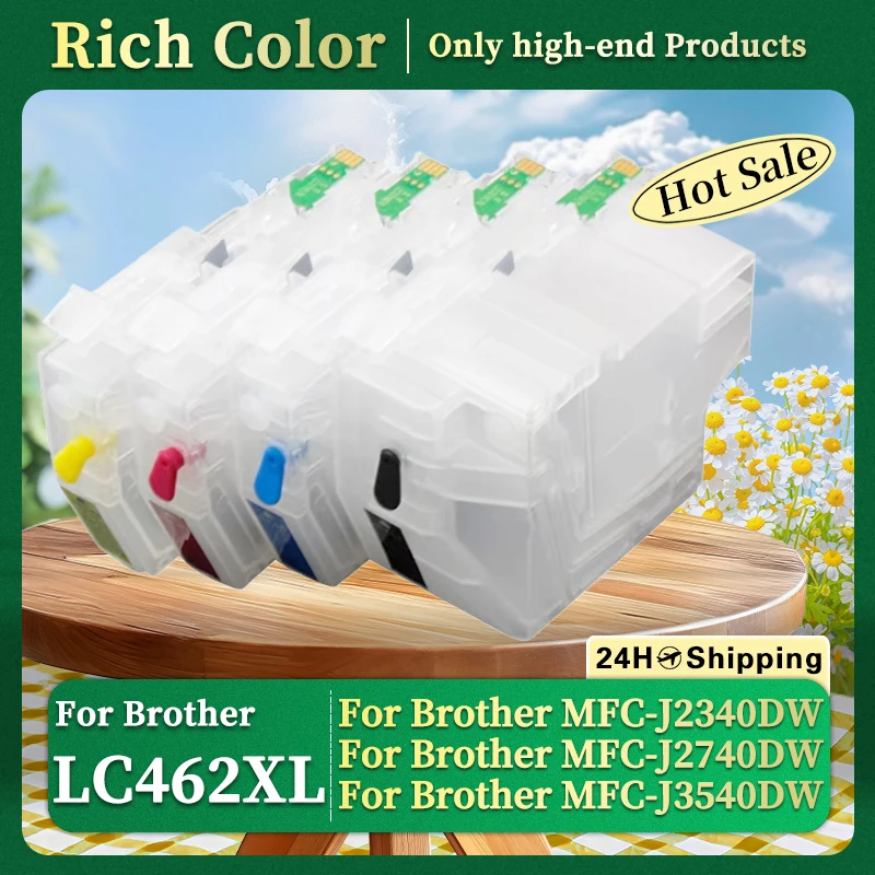 

LC462XL Пустой многоразовый картридж с чипом для принтера Brother MFC-J2340DW MFC-J3540DW MFC-J3940DW с одноразовым чипом