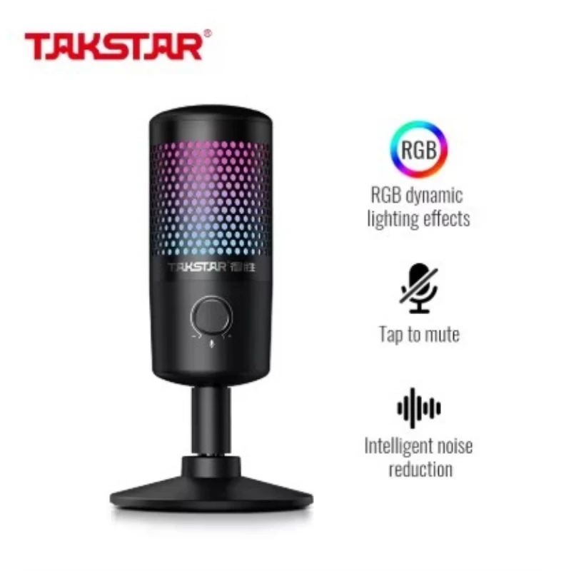 Takstar GX1 Ampligame USB Microphone with professional sound card chip for virtual lecturing and courseware recordingt