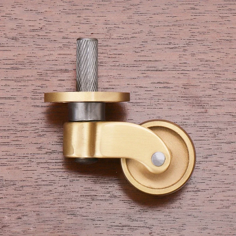 1 Pcs Packing Metal Brass Universal Wheel Copper Furniture Heavy Duty Caster