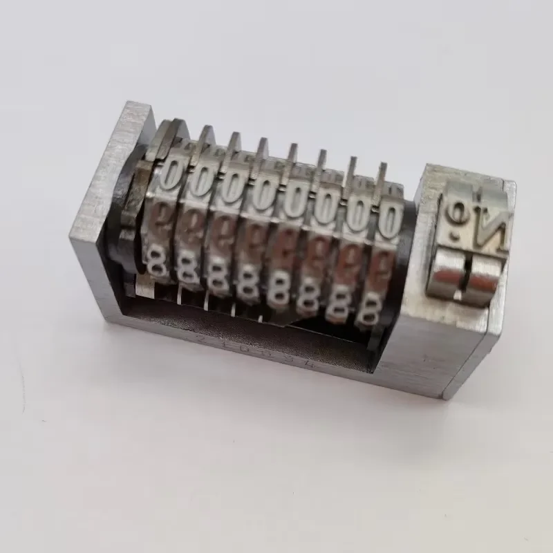 5 Pcs 8 Digit 4*8 Numbering Machine High Quality Jump Backwards 98765 For Offset Printing Machine