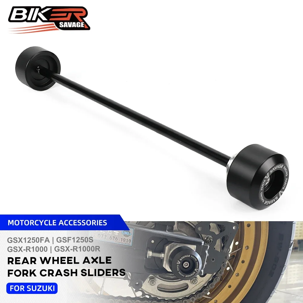 

For Suzuki GSX-R 1000 1000R Wheel Axle Fork Crash Sliders GSX1250FA GSF1250S Bandit Motorcycle Rear Stand Screw Swingarm Spools