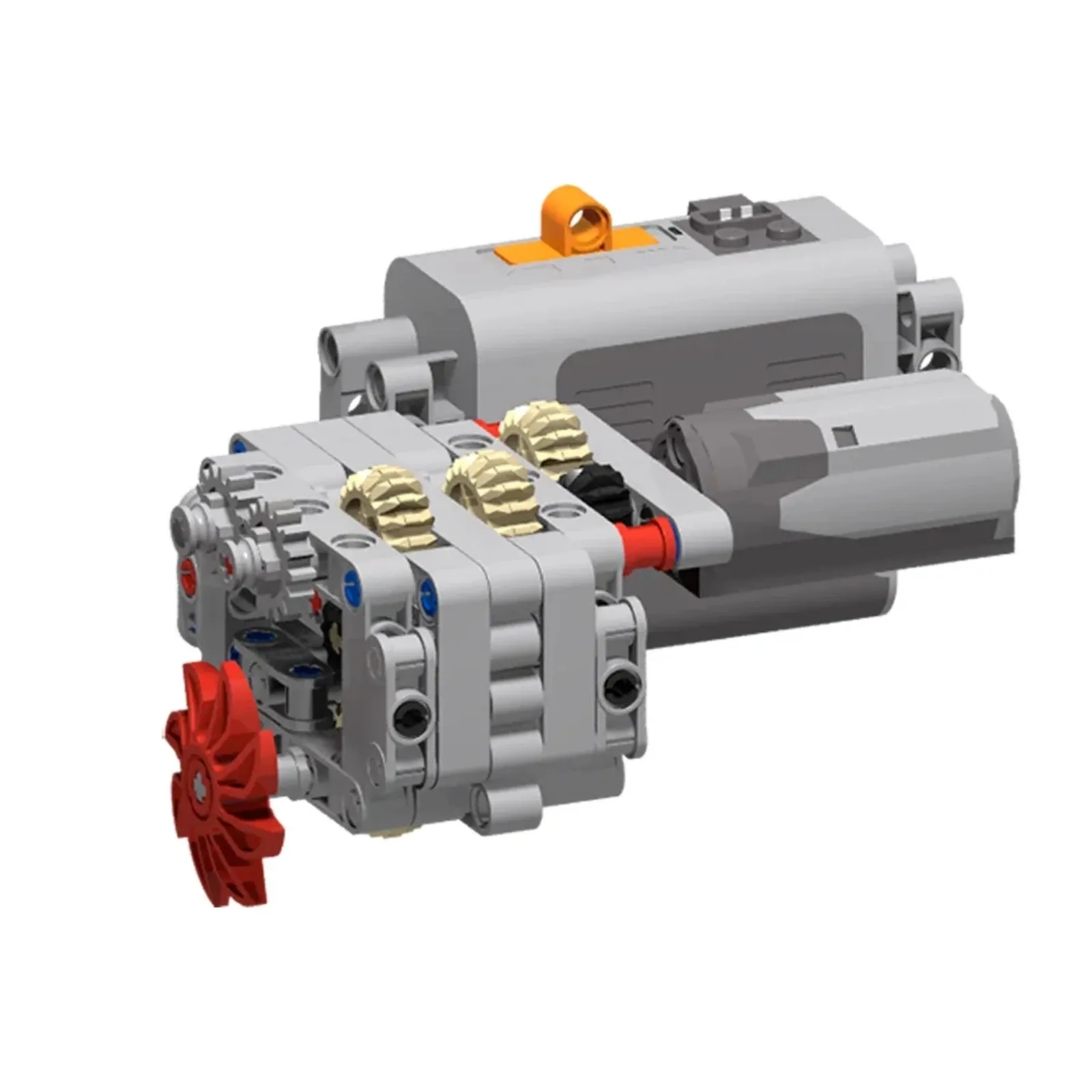 DIY Dual-Mode Compact Gearbox Bausteine Kit mit Elektromotor für STEM Learning Mechanical Engineering