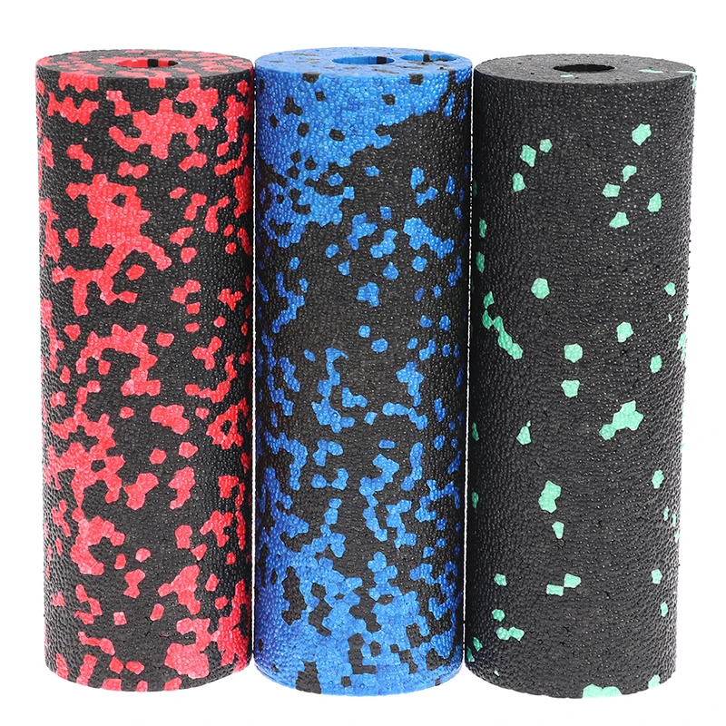 1pc EPP Hollow Yoga Column Foam Roller Blocks Massage Yoga Ball Gym Yoga Exercise Fitness Equipment Black