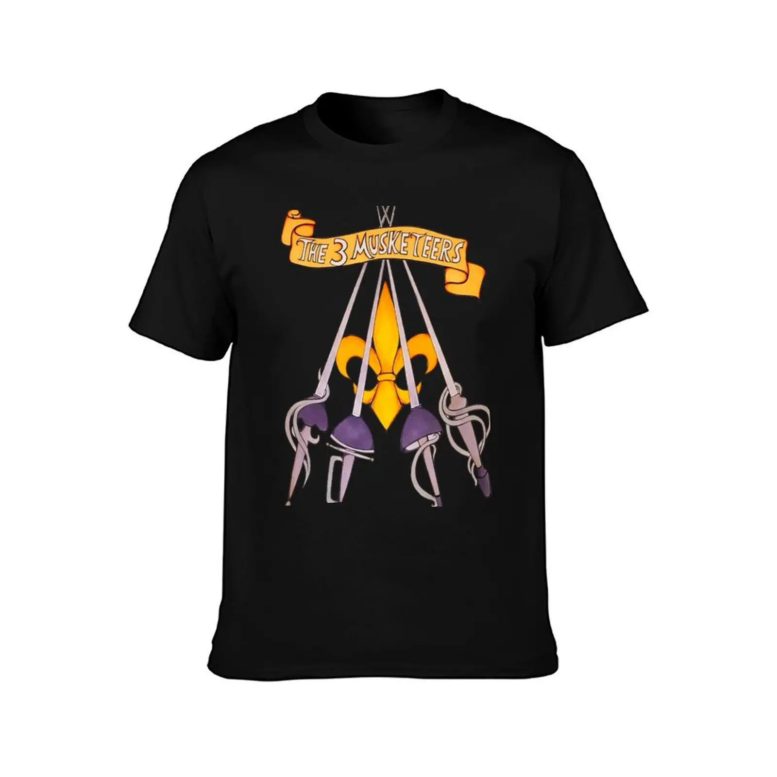 The 3 Musketeers original design T-Shirt Sporty Breathable Short Sleeve T-Shirt
