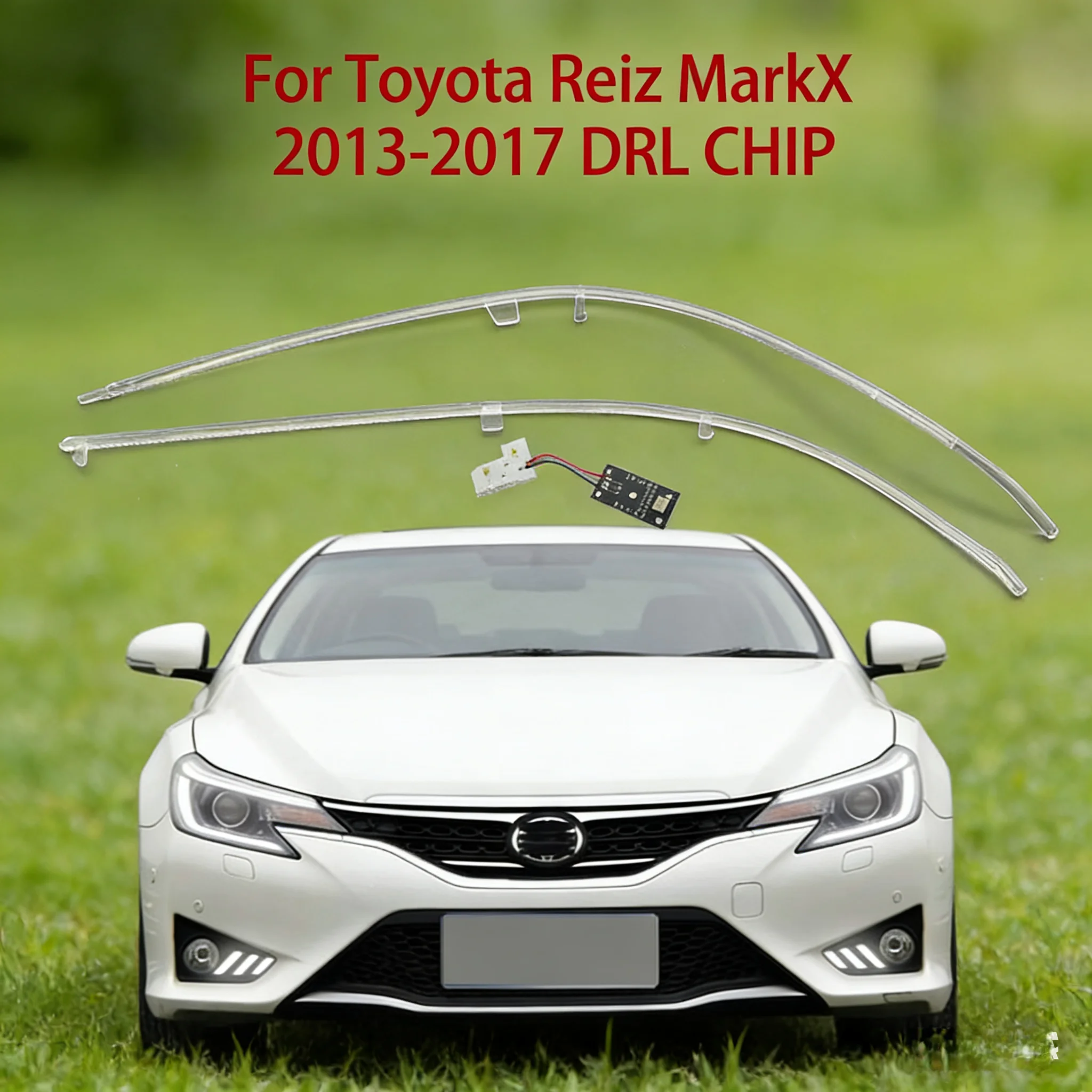 

Light Guide White Light For Toyota Reiz MarkX Car DRL CHIP Ballast Conduit Strip 2013-2017 Angel Eye Chip Headlight Spare Parts