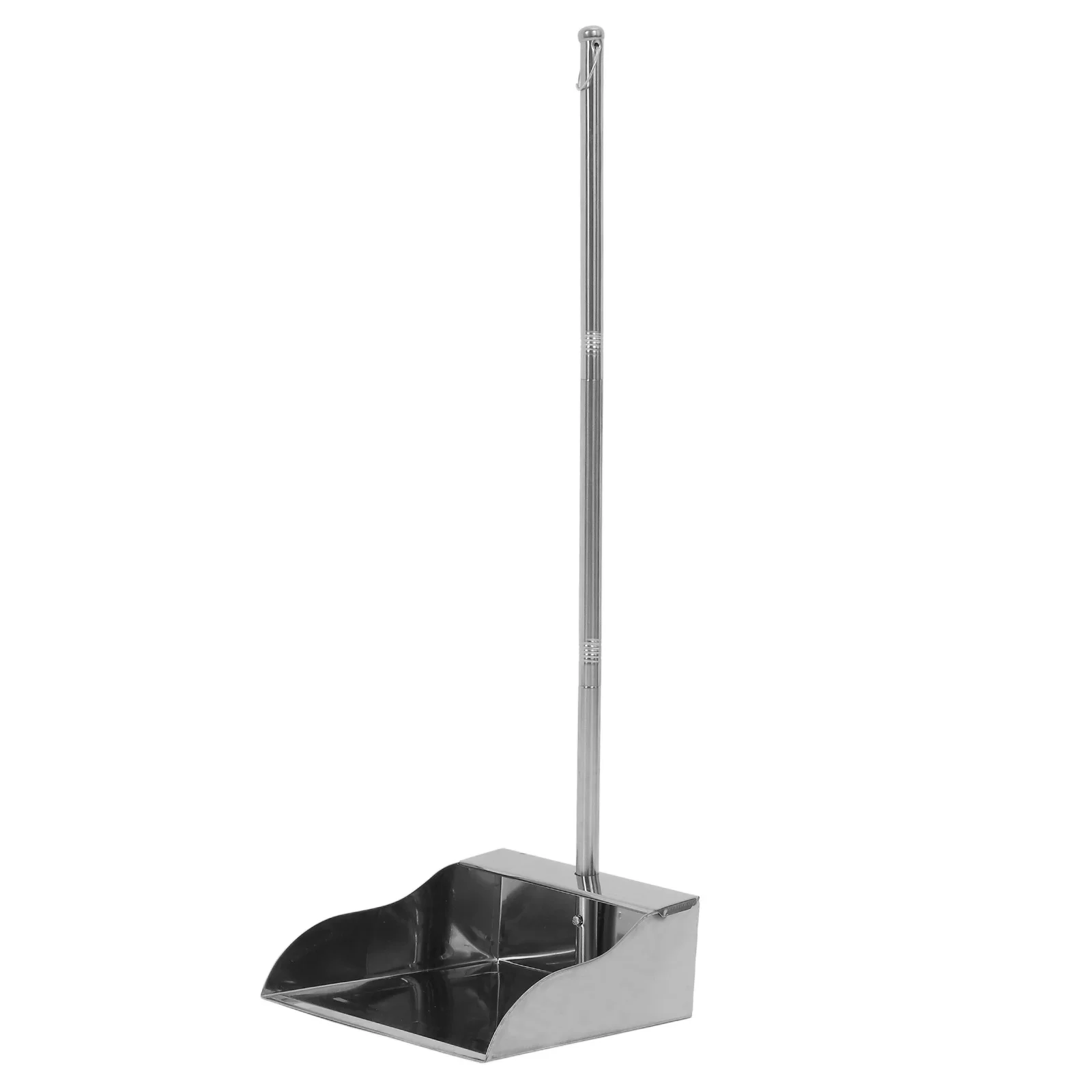 

Stainless Steel Dustpan Garbage Shovel Large Capacity Grip Long Handle Wide Dustpan Household Cleaning Tool
