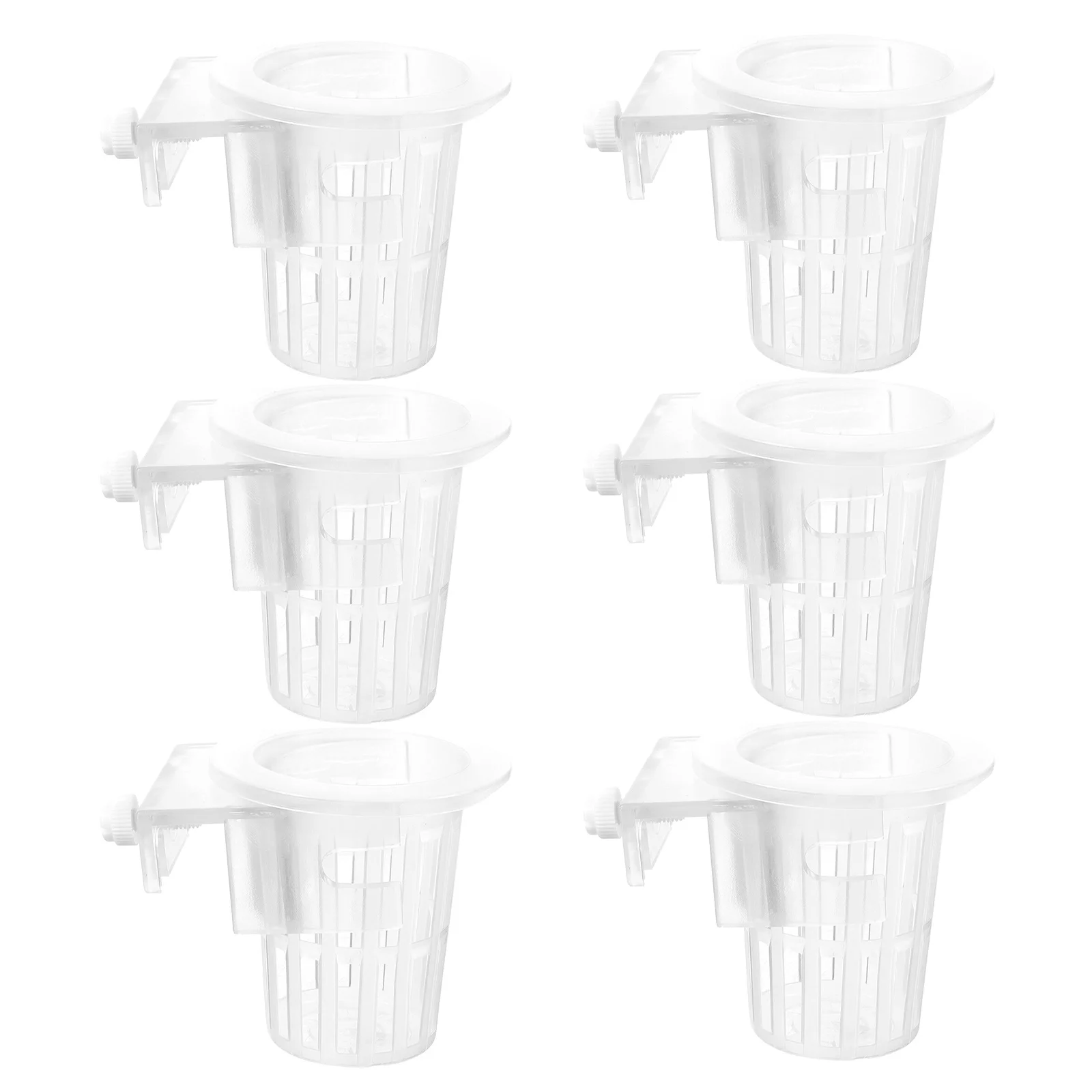 

6Pcs Hydroponic Nursery Baskets Easy Install Fish Tank Plant Holder Versatile Usage Aquatic Plants Container Hydroponic Planter