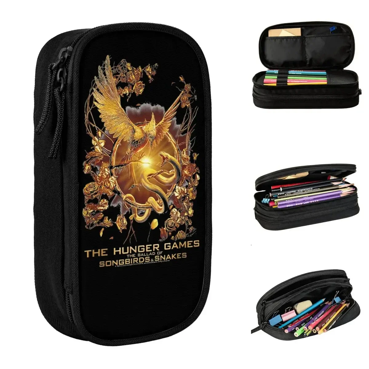 

The Ballad Of Songbirds And Snakes Pencil Case The Hunger Games Pen Bag Girl Boy Large Storage School Supplies Gifts Pencilcases