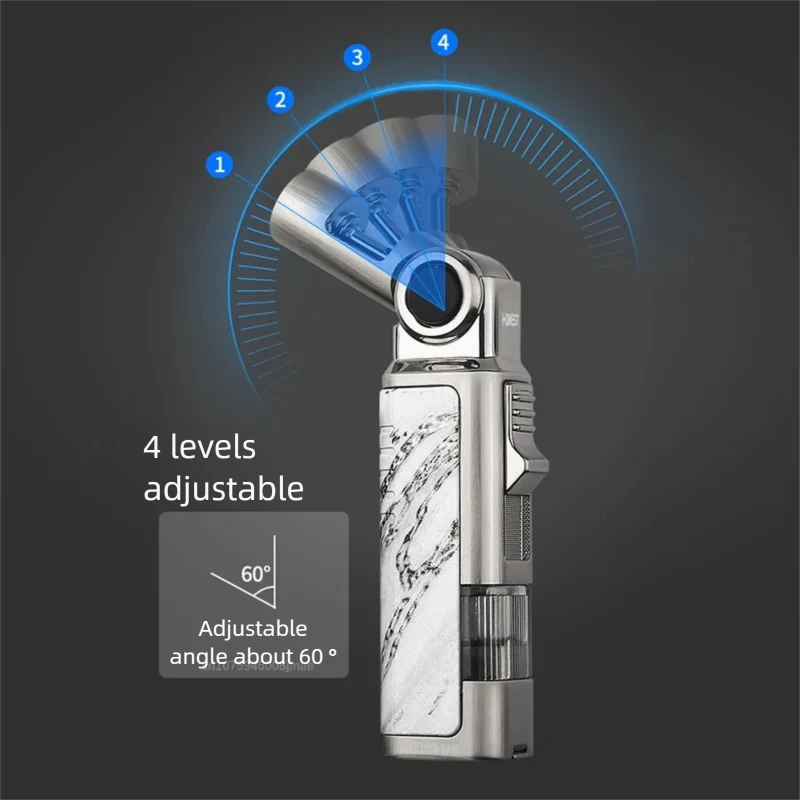 New Honest Windproof Inflatable Lighter Flame Direct Multi functional Metal Igniter Cigar Specific Portable Cigar Clipper - Image 2