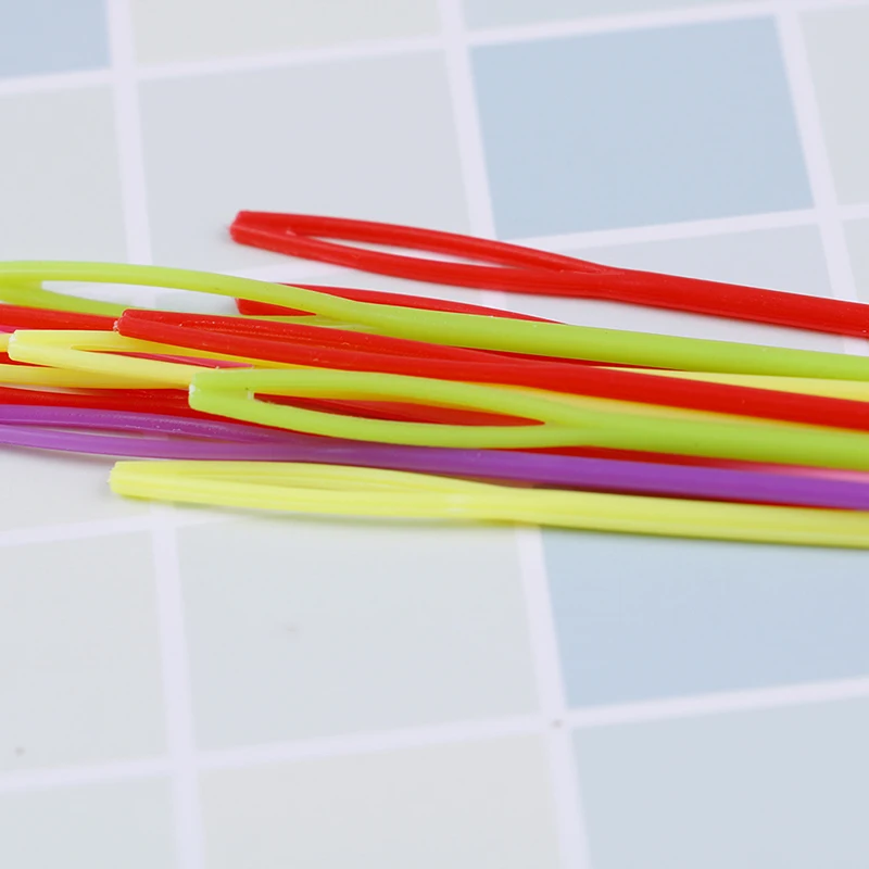 10Pcs Knit Sewing Needle Multicolor Plastic Sewing Needles DIY Craft Accessories