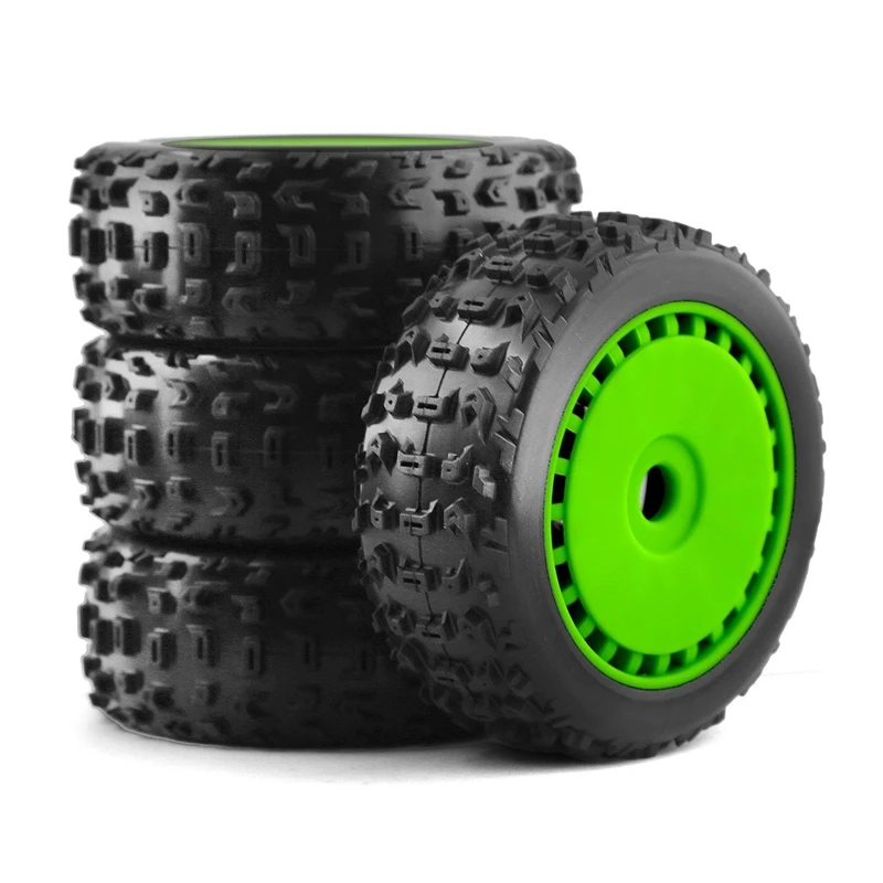 For 1/8 ARRMA KYOSHO BUGGY HSP Electric Yue Oil Yue 17Mm Combiner Off-Road Tire Replacement Green