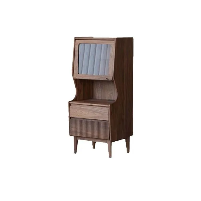 

Solid wood, sofa side cabinet, side cabinet, living room, storage cabinet, black walnut, storage